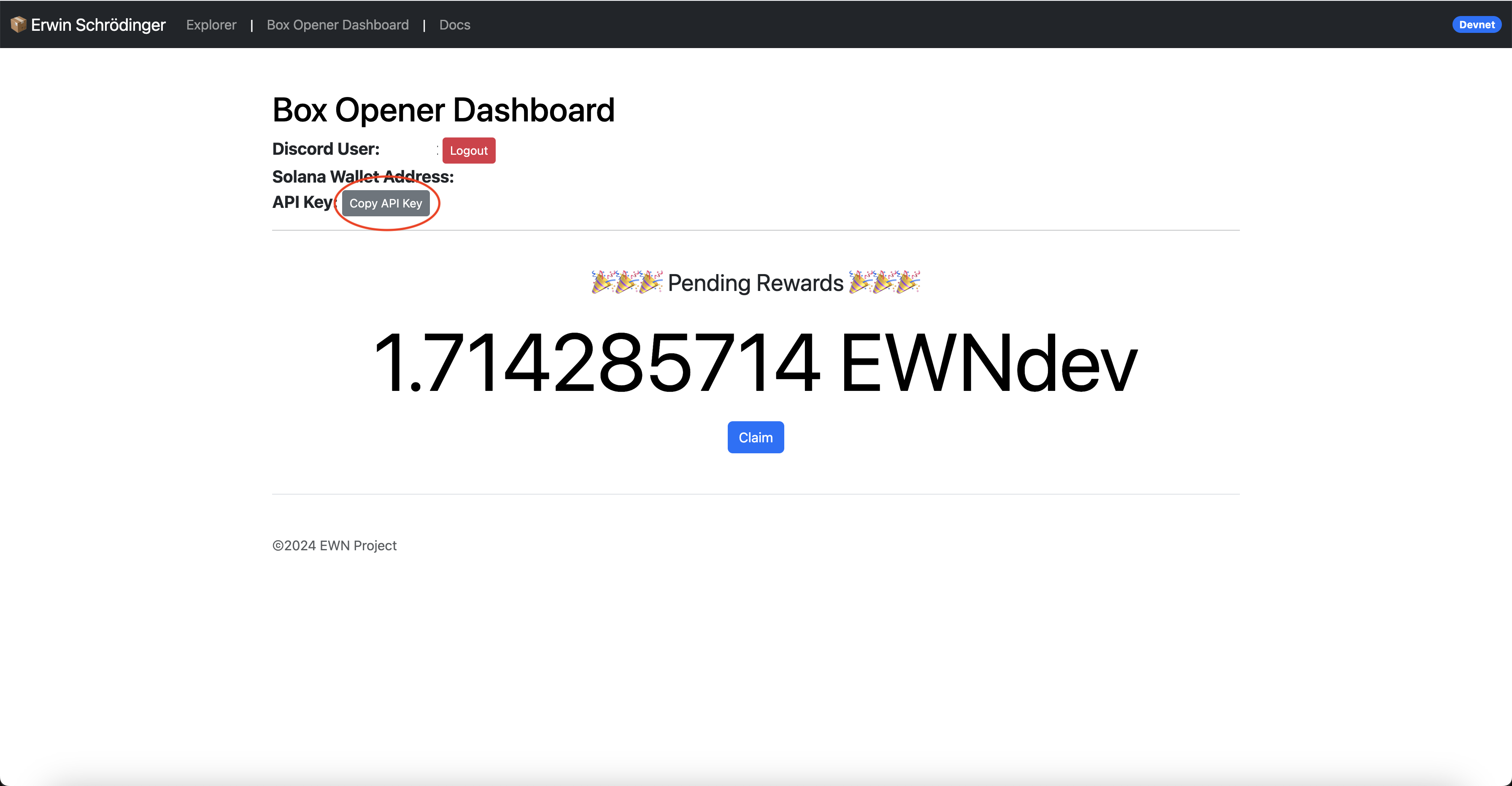 Fetch API Key